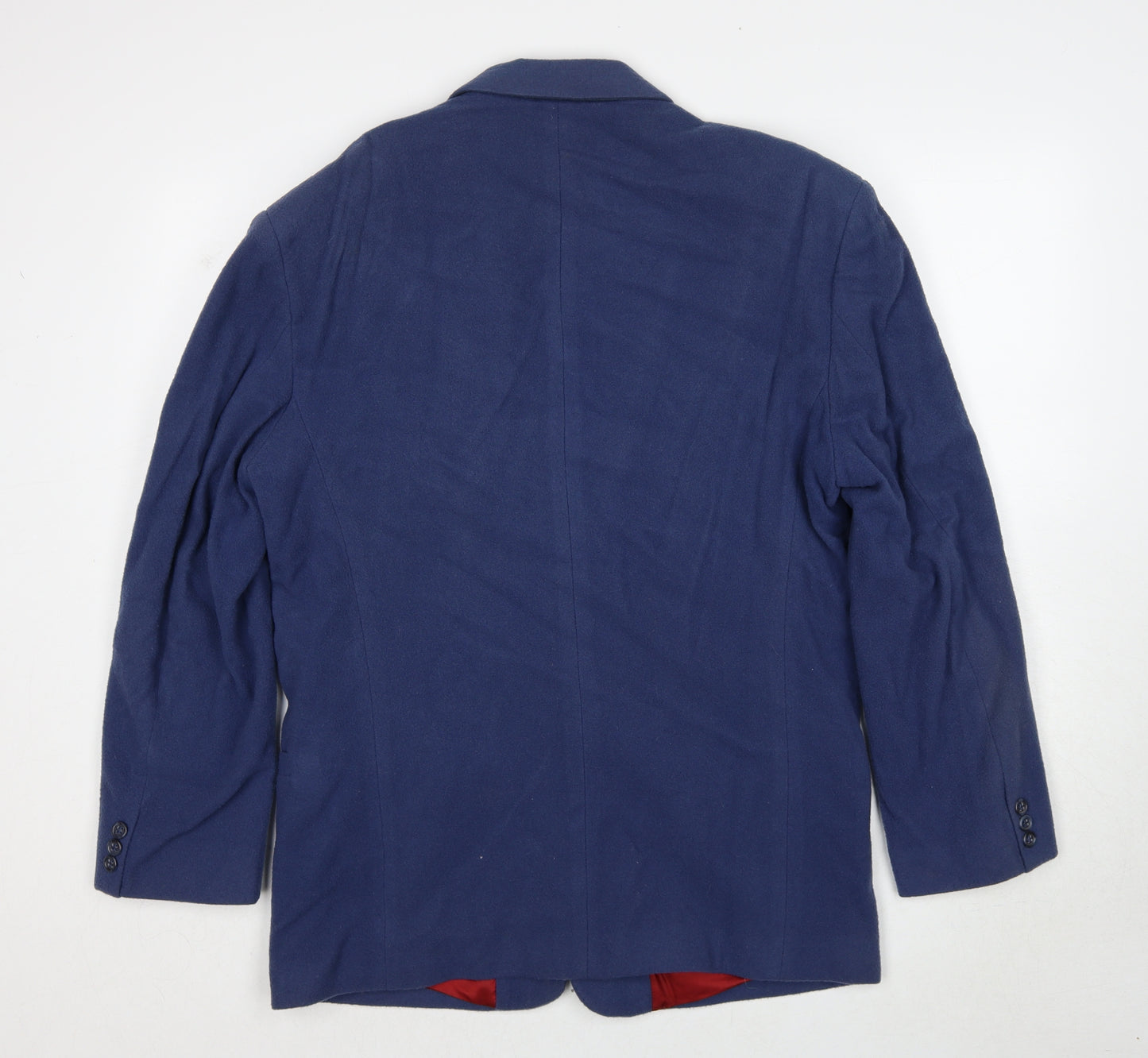 River Island Mens Blue Wool Jacket Blazer Size M Regular