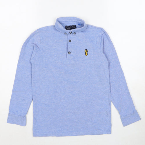 NEXT Boys Blue Cotton Pullover Polo Size 8 Years Collared Pullover