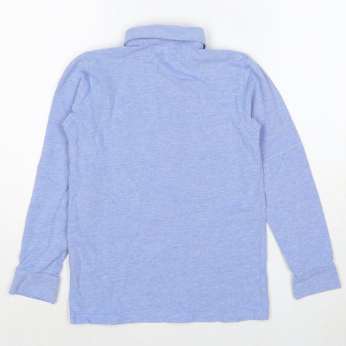 NEXT Boys Blue Cotton Pullover Polo Size 8 Years Collared Pullover