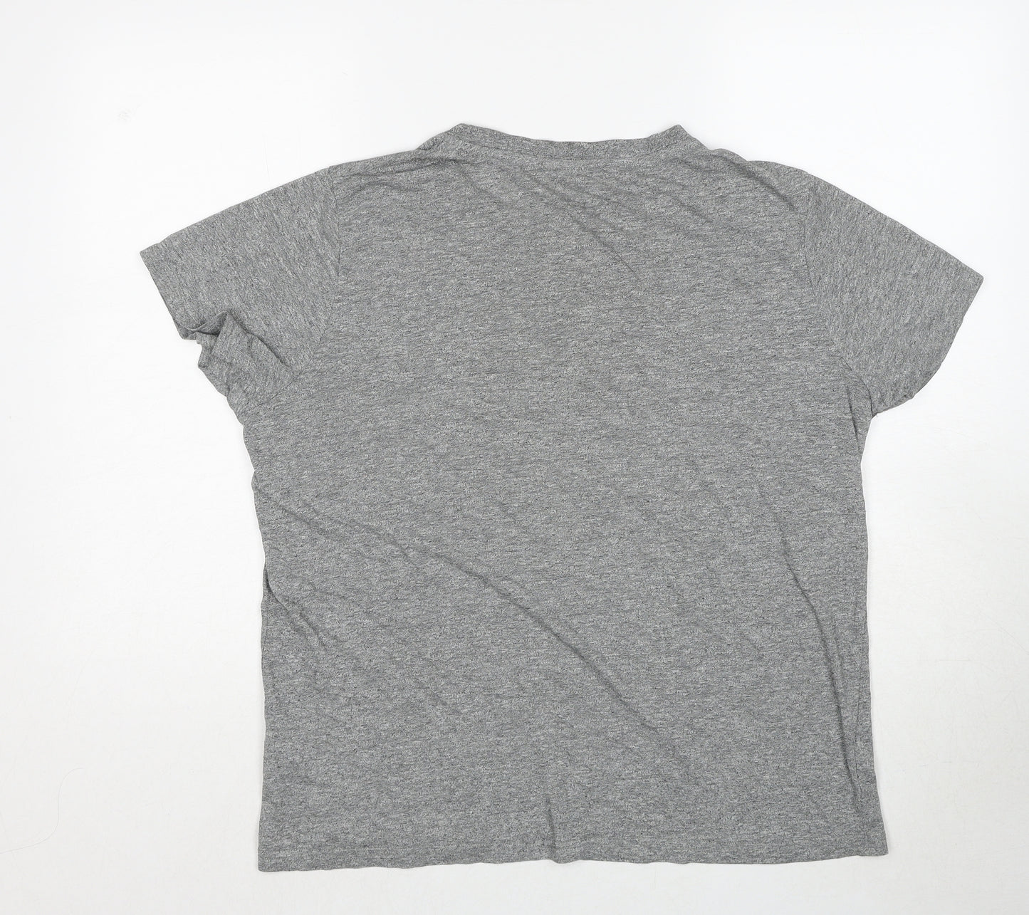 Livergy Mens Grey Cotton T-Shirt Size L Round Neck