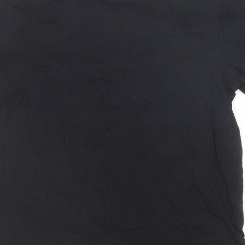 Fortnite Boys Black Cotton Basic T-Shirt Size 10-11 Years Crew Neck Pullover