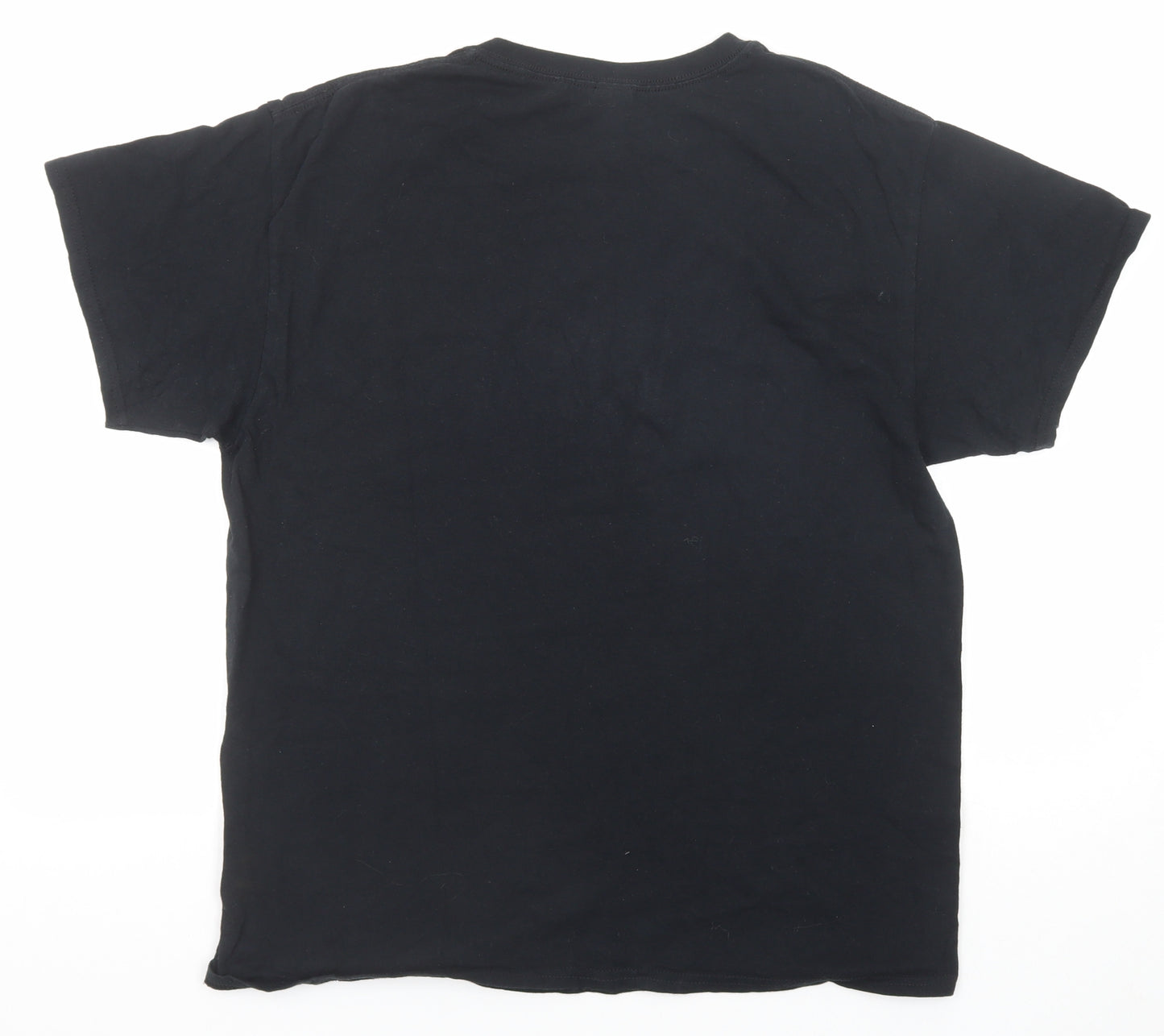 Gildan Mens Black Cotton T-Shirt Size L Round Neck - Elon Musk