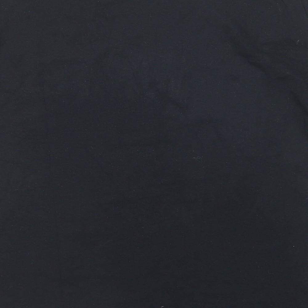 Gildan Mens Black Cotton T-Shirt Size L Round Neck - Elon Musk