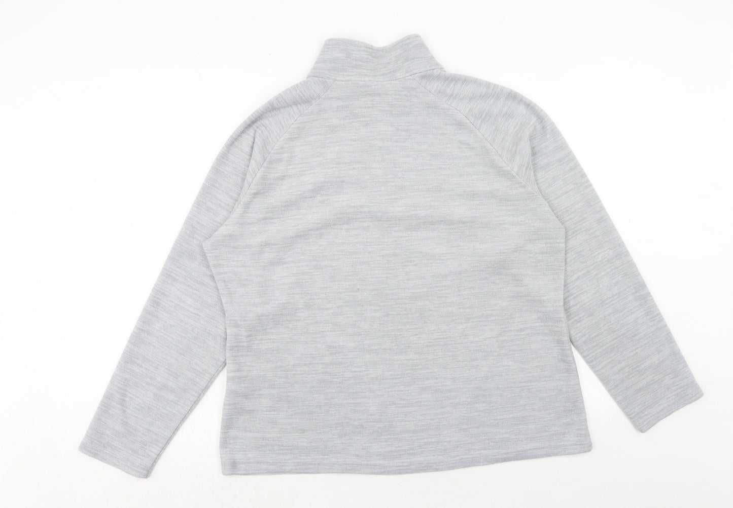 Mountain Warehouse Womens Grey Polyester Pullover Sweatshirt Size 20 Zip