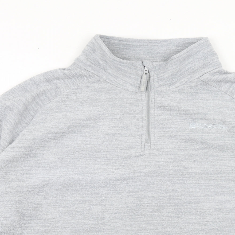 Mountain Warehouse Womens Grey Polyester Pullover Sweatshirt Size 20 Zip