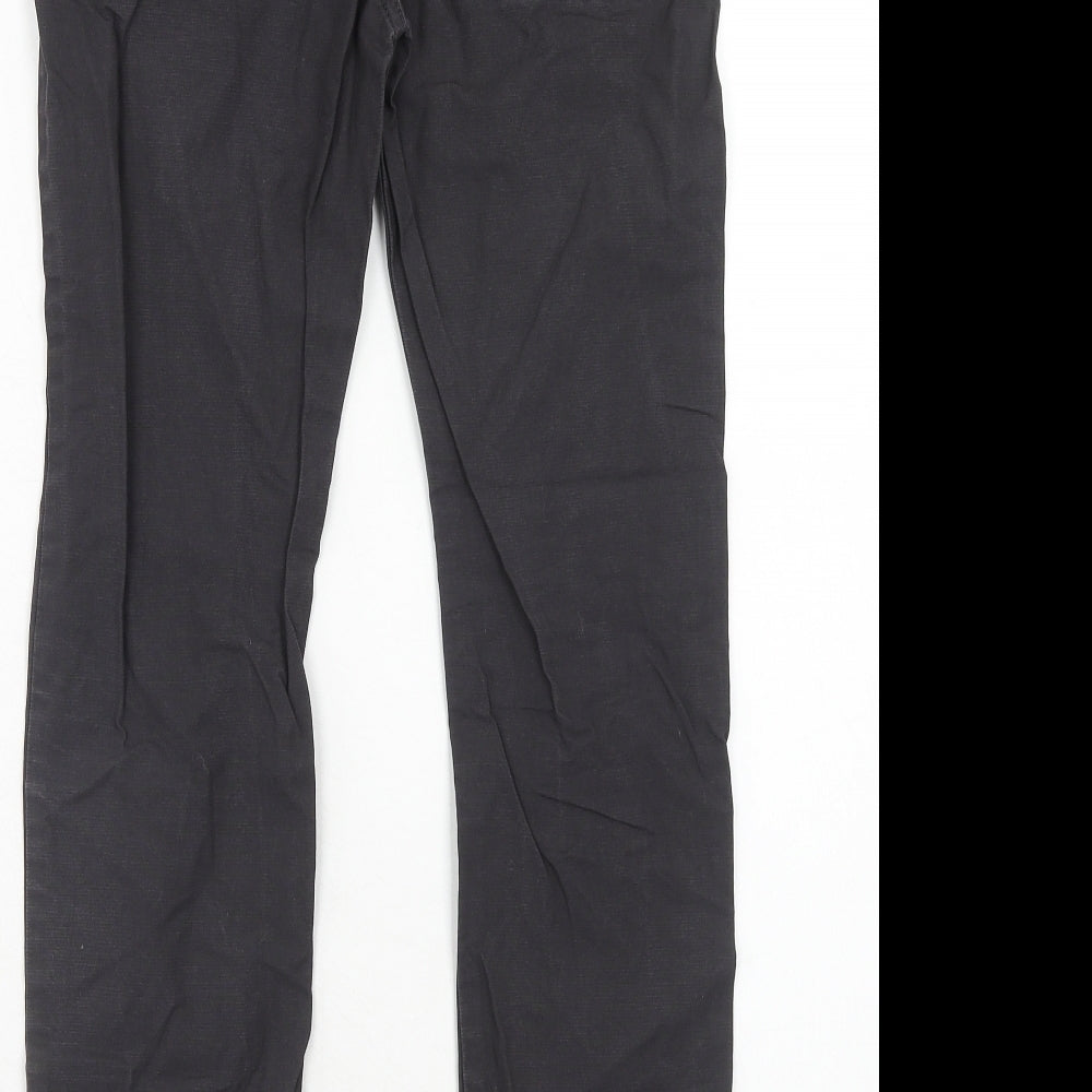 Marks and Spencer Boys Grey Cotton Jogger Trousers Size 11-12 Years Regular Drawstring