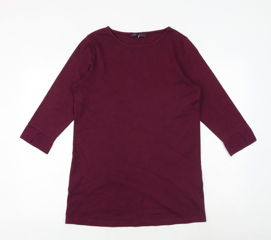Marks and Spencer Womens Purple Cotton Pullover Sweatshirt Size 10 Pullover
