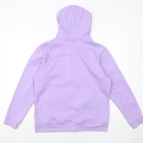 LA Gear Womens Purple Polyester Full Zip Hoodie Size 14 Zip