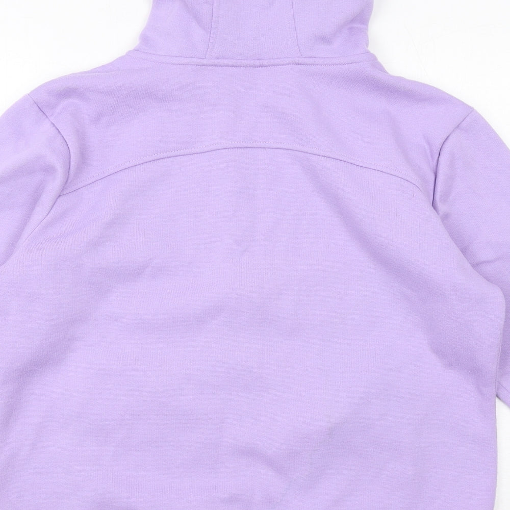LA Gear Womens Purple Polyester Full Zip Hoodie Size 14 Zip