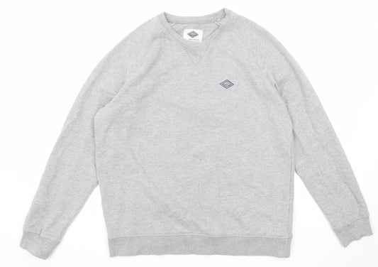 Union Works Mens Grey Cotton Pullover Sweatshirt Size L
