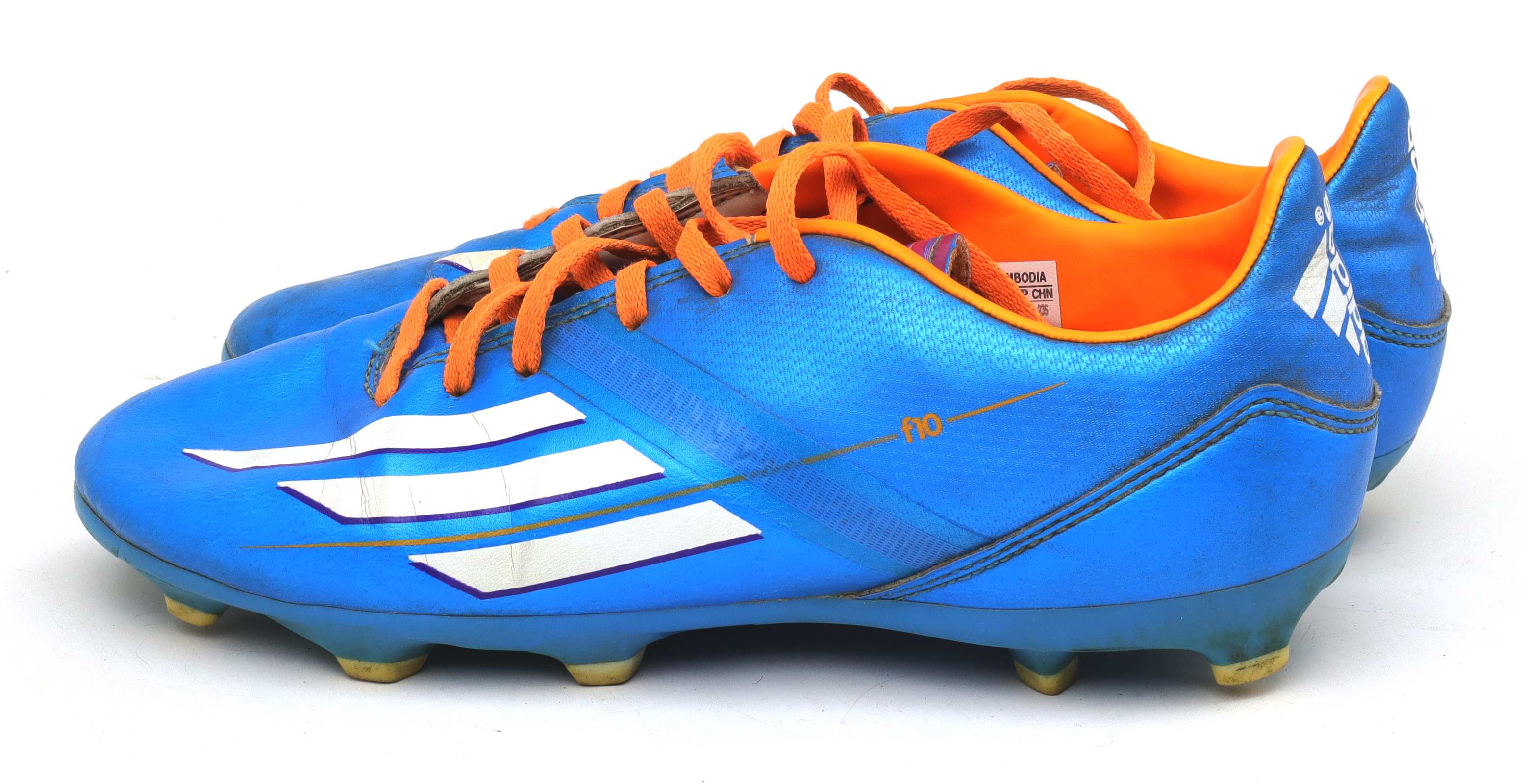 Adidas blue and orange football boots on sale