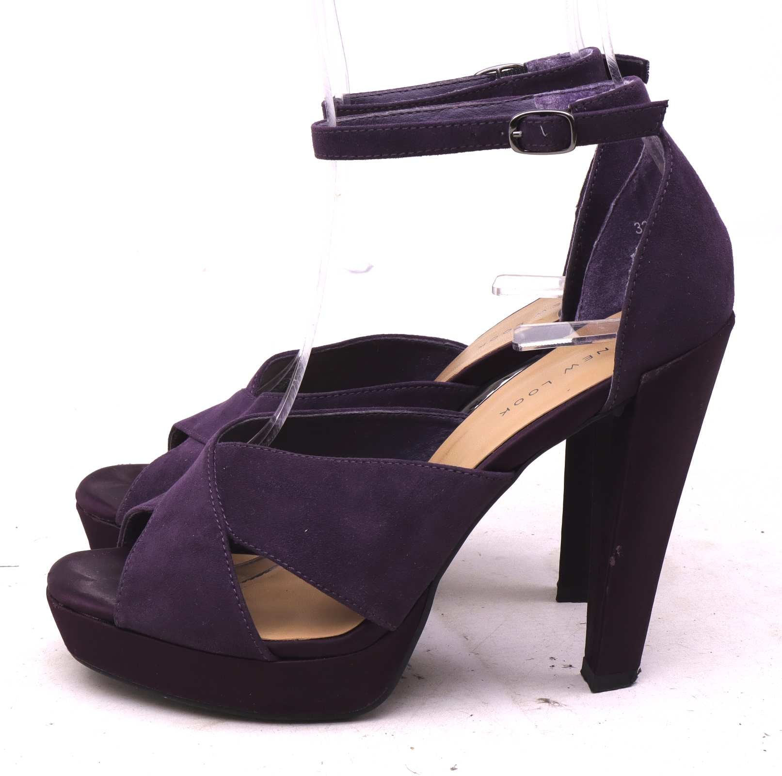 Purple heels new look best sale