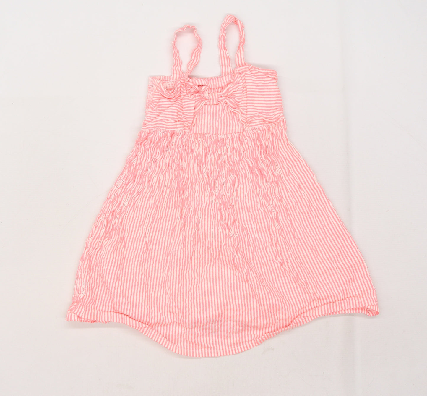 Primark Girls Pink Striped  A-Line  Size 5-6 Years