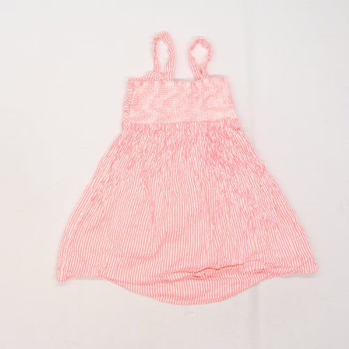 Primark Girls Pink Striped  A-Line  Size 5-6 Years