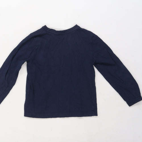 Primark Boys Blue  Knit Basic T-Shirt Size 6-7 Years