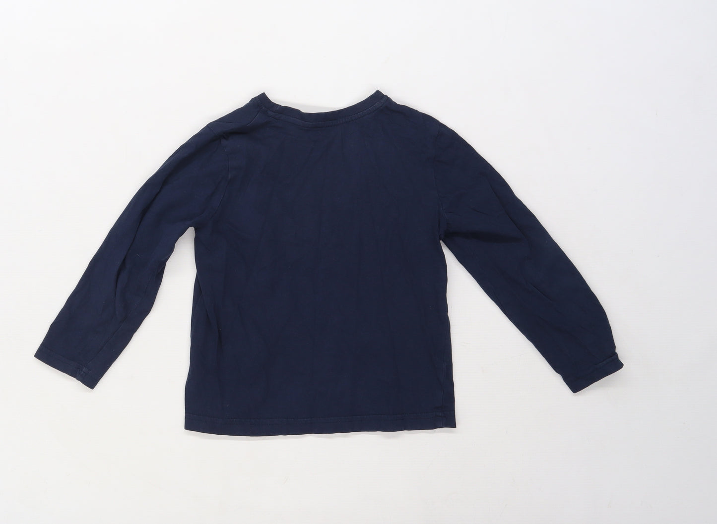 Primark Boys Blue  Knit Basic T-Shirt Size 6-7 Years