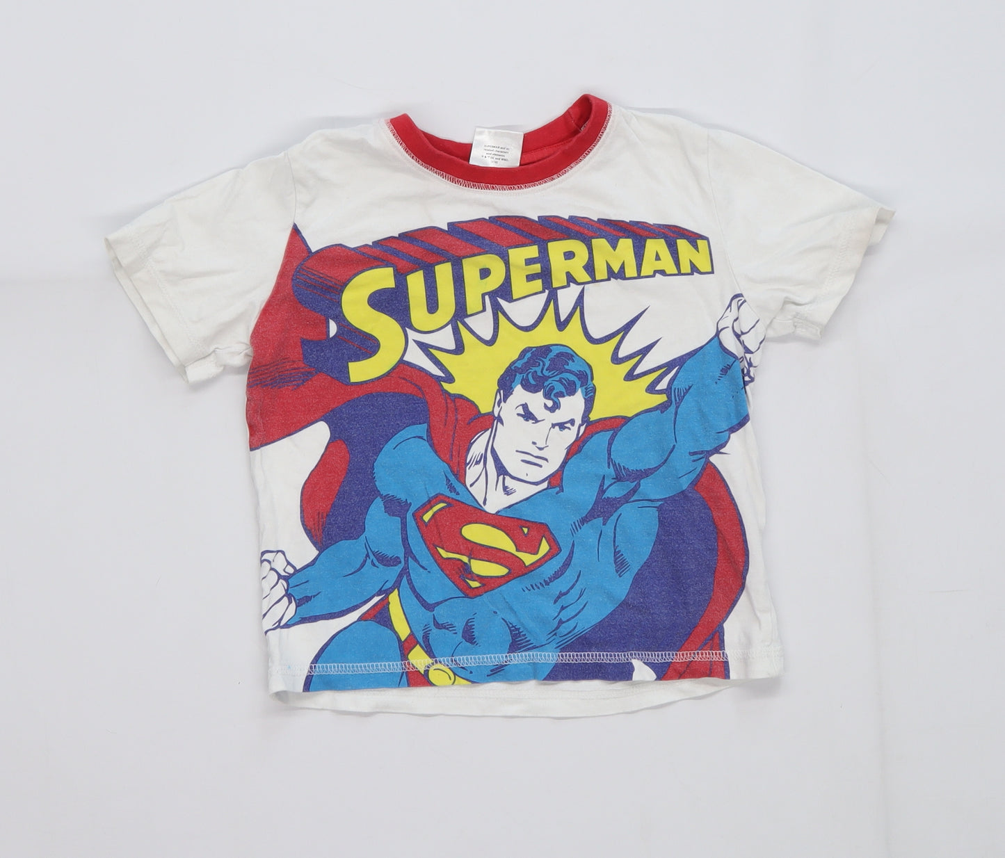 Superman Boys Multicoloured   Basic T-Shirt Size 3-4 Years  - Superman